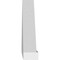 Ekena Millwork Peaked Cap Smooth Architectural Grade PVC Pediment, 30"W x 8-1/2"H x 2"P (Pitch 6/12) PEDPS030X085PKC00 - alternate 4